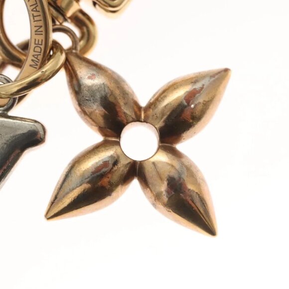 LOUIS VUITTON LV New Wave Key Holder metal Gold M68449 LV Auth BA1931 - Picture 4 of 9